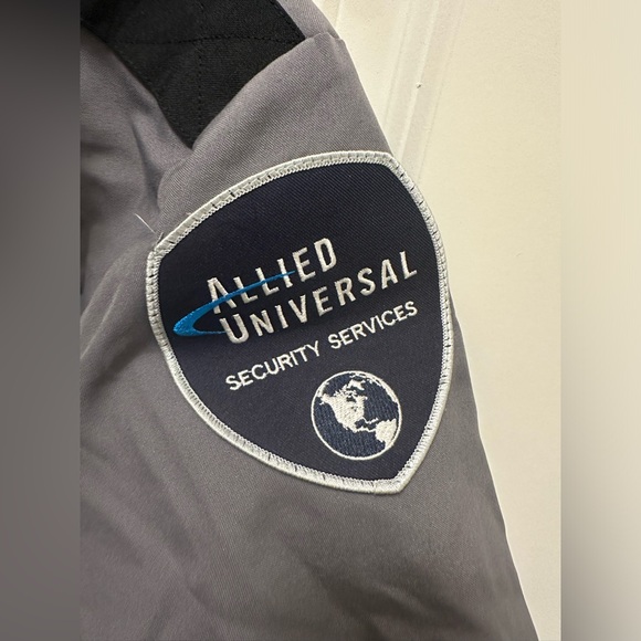 Men’s Allied Universal Security Services Grey/Black Short Sleeve Shirt 15-15.5 - Picture 4 of 8